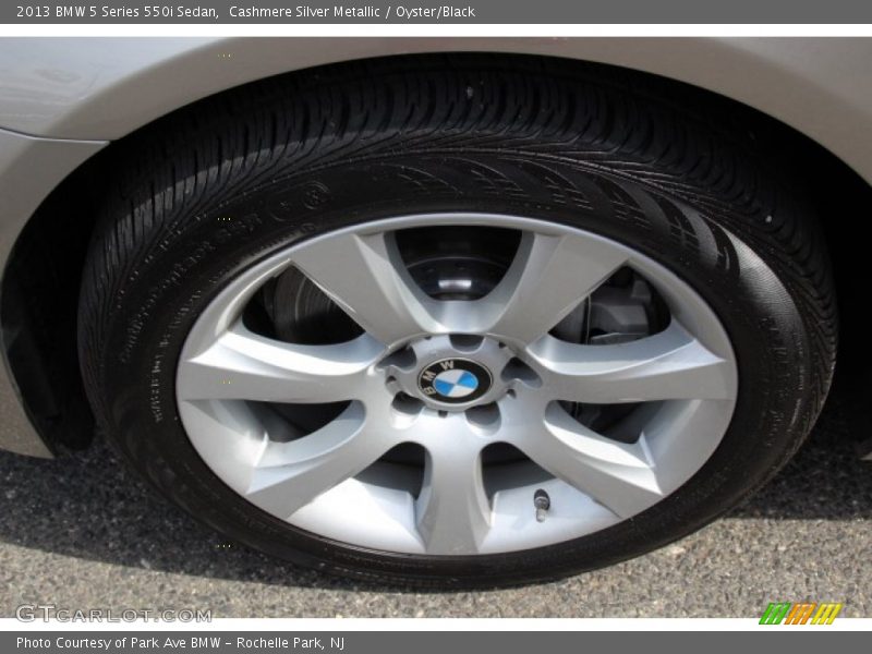 Cashmere Silver Metallic / Oyster/Black 2013 BMW 5 Series 550i Sedan