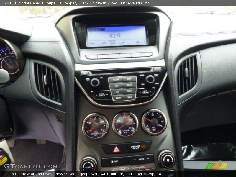 Black Noir Pearl / Red Leather/Red Cloth 2013 Hyundai Genesis Coupe 3.8 R-Spec
