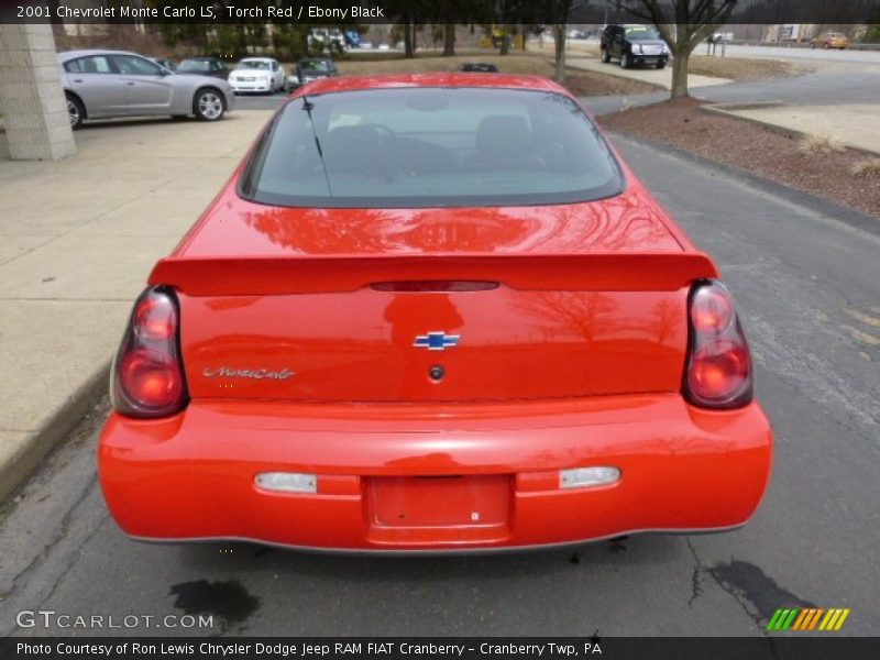 Torch Red / Ebony Black 2001 Chevrolet Monte Carlo LS