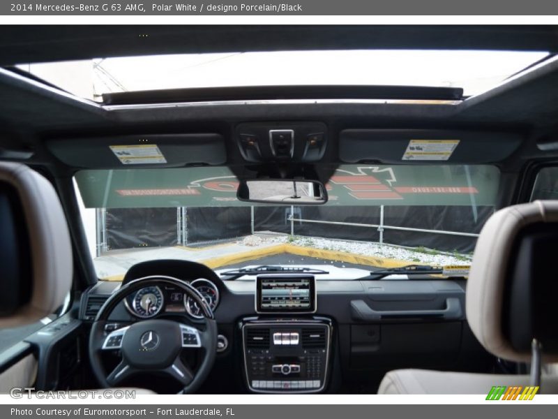 Polar White / designo Porcelain/Black 2014 Mercedes-Benz G 63 AMG