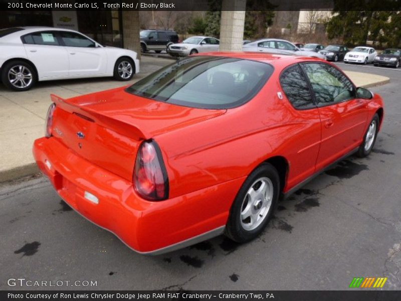 Torch Red / Ebony Black 2001 Chevrolet Monte Carlo LS
