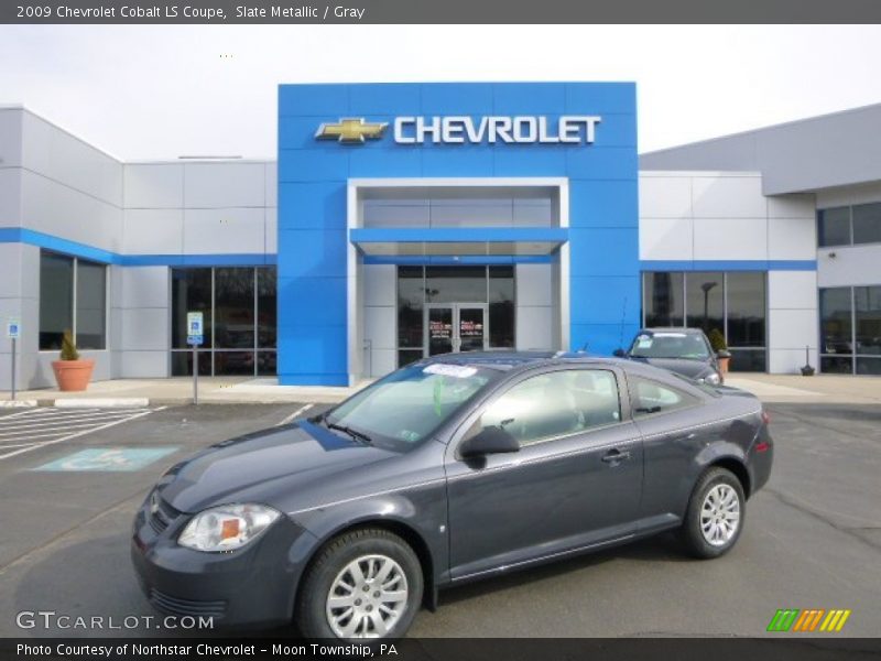 Slate Metallic / Gray 2009 Chevrolet Cobalt LS Coupe