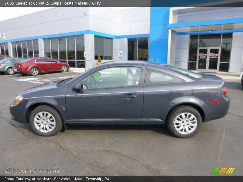 Slate Metallic / Gray 2009 Chevrolet Cobalt LS Coupe