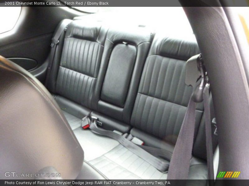 Rear Seat of 2001 Monte Carlo LS