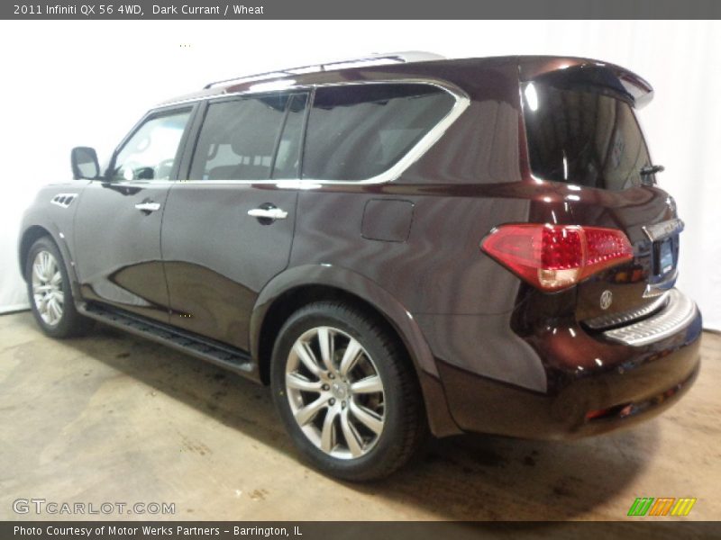Dark Currant / Wheat 2011 Infiniti QX 56 4WD