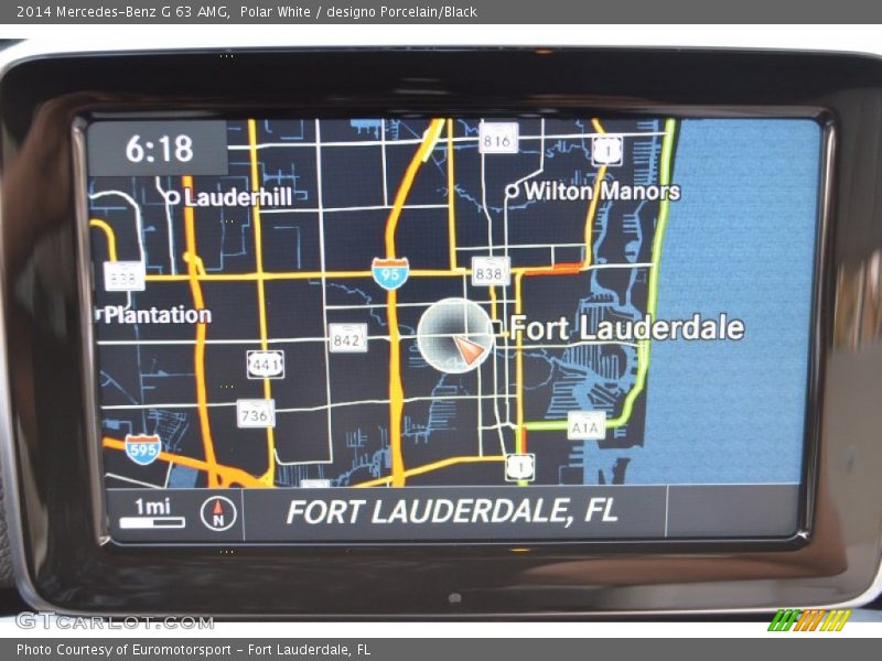 Navigation of 2014 G 63 AMG