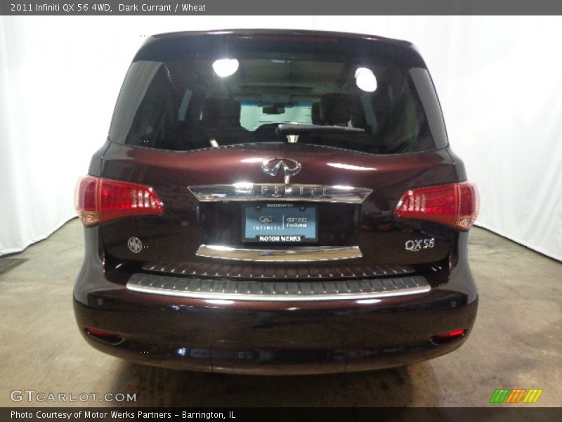 Dark Currant / Wheat 2011 Infiniti QX 56 4WD