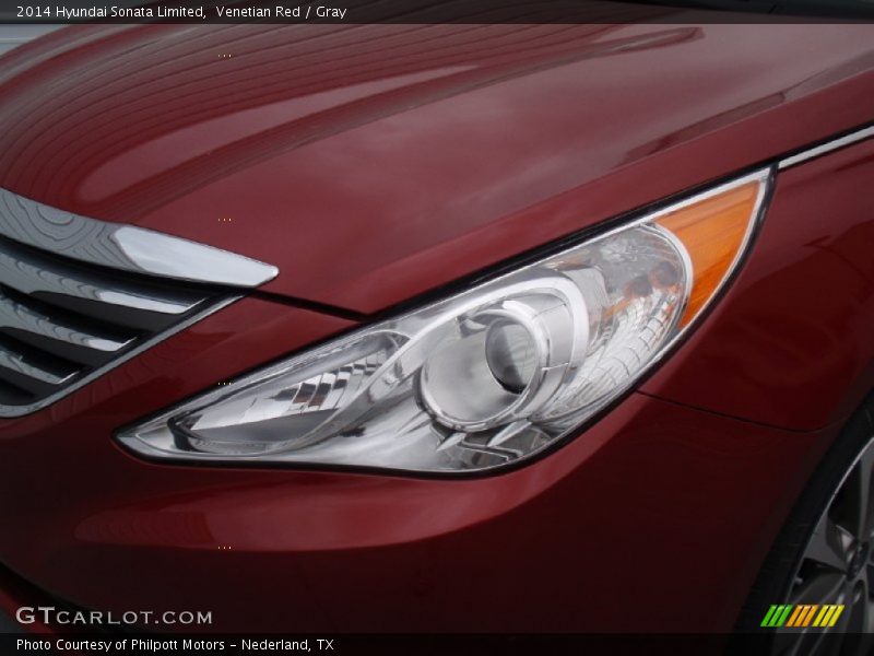 Venetian Red / Gray 2014 Hyundai Sonata Limited
