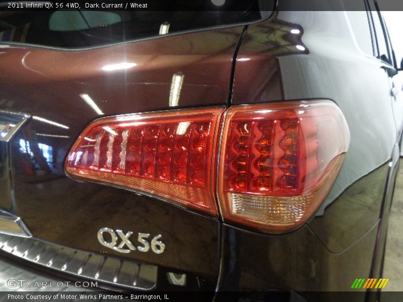 Dark Currant / Wheat 2011 Infiniti QX 56 4WD