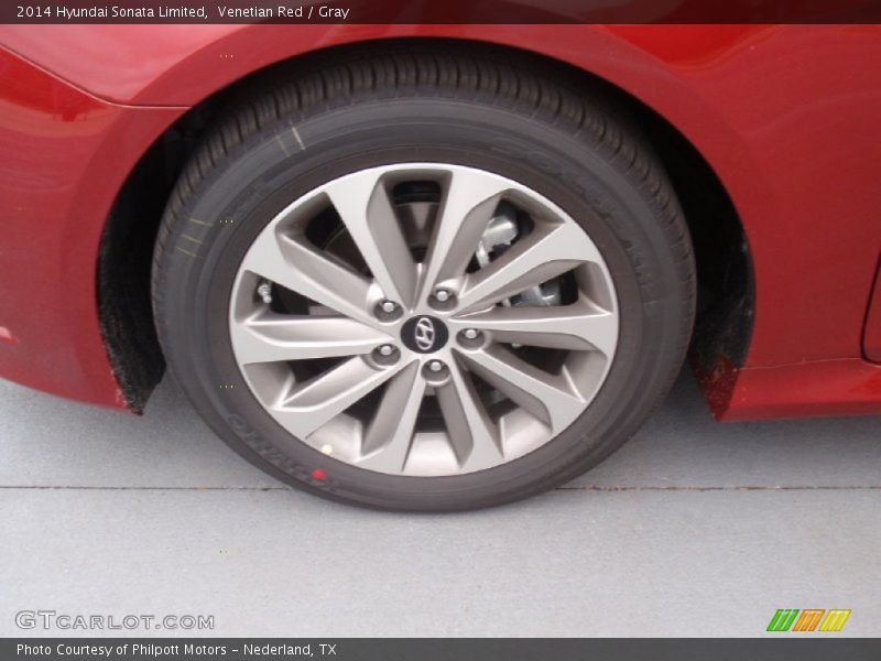 Venetian Red / Gray 2014 Hyundai Sonata Limited