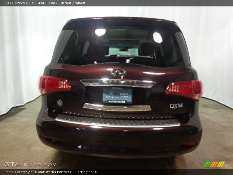 Dark Currant / Wheat 2011 Infiniti QX 56 4WD