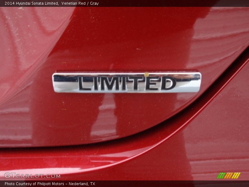 Venetian Red / Gray 2014 Hyundai Sonata Limited