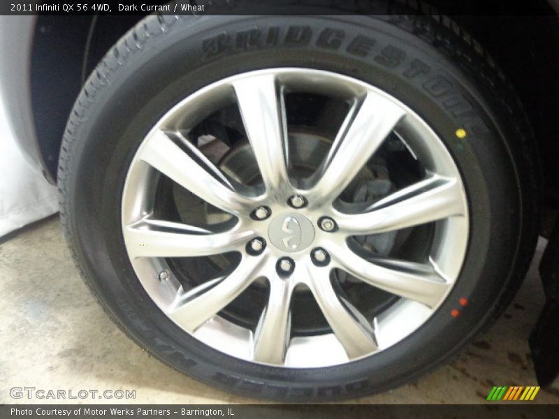 Dark Currant / Wheat 2011 Infiniti QX 56 4WD