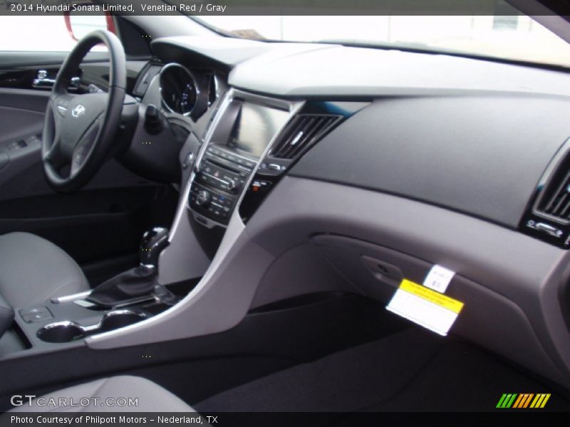 Venetian Red / Gray 2014 Hyundai Sonata Limited