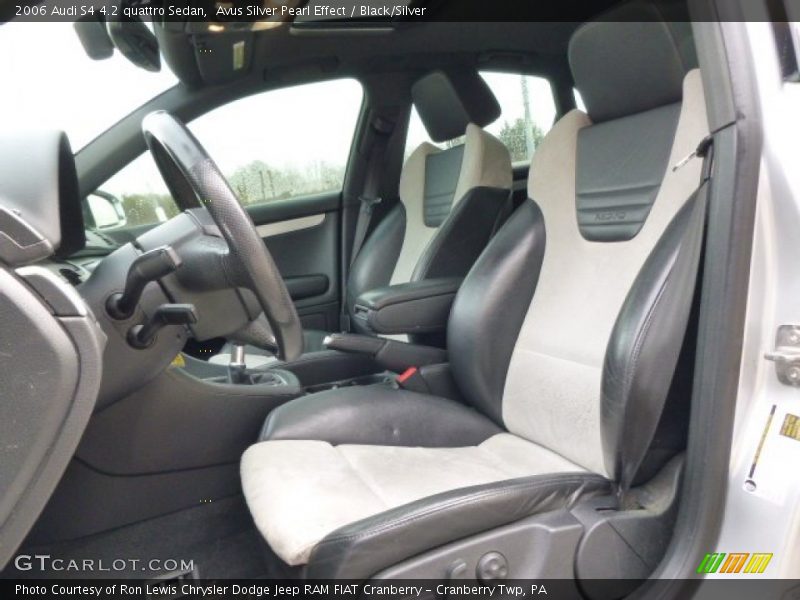 Front Seat of 2006 S4 4.2 quattro Sedan