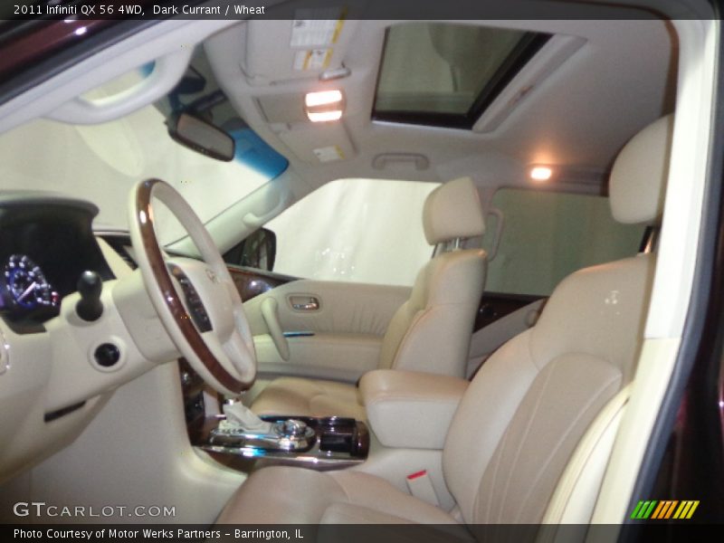 Dark Currant / Wheat 2011 Infiniti QX 56 4WD