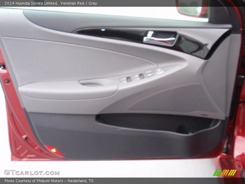 Venetian Red / Gray 2014 Hyundai Sonata Limited