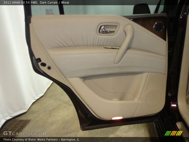 Dark Currant / Wheat 2011 Infiniti QX 56 4WD
