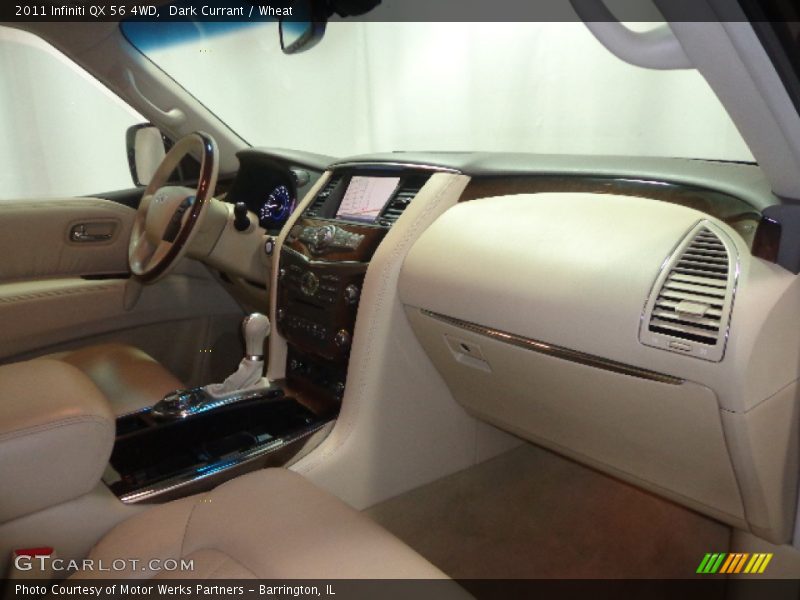 Dark Currant / Wheat 2011 Infiniti QX 56 4WD