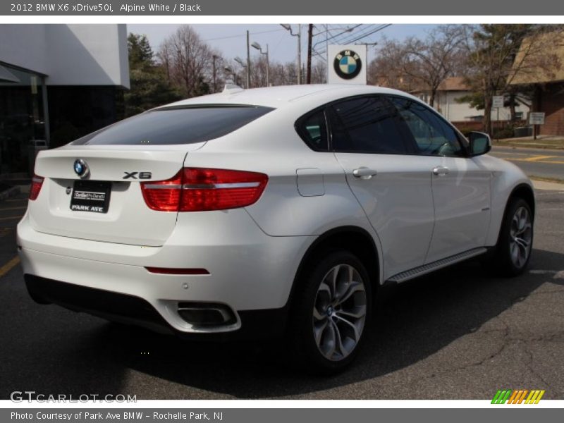 Alpine White / Black 2012 BMW X6 xDrive50i