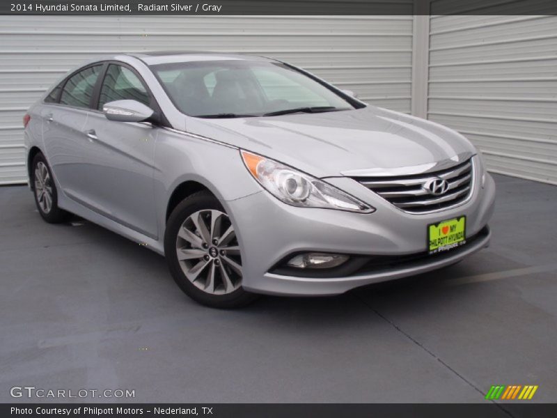 Radiant Silver / Gray 2014 Hyundai Sonata Limited