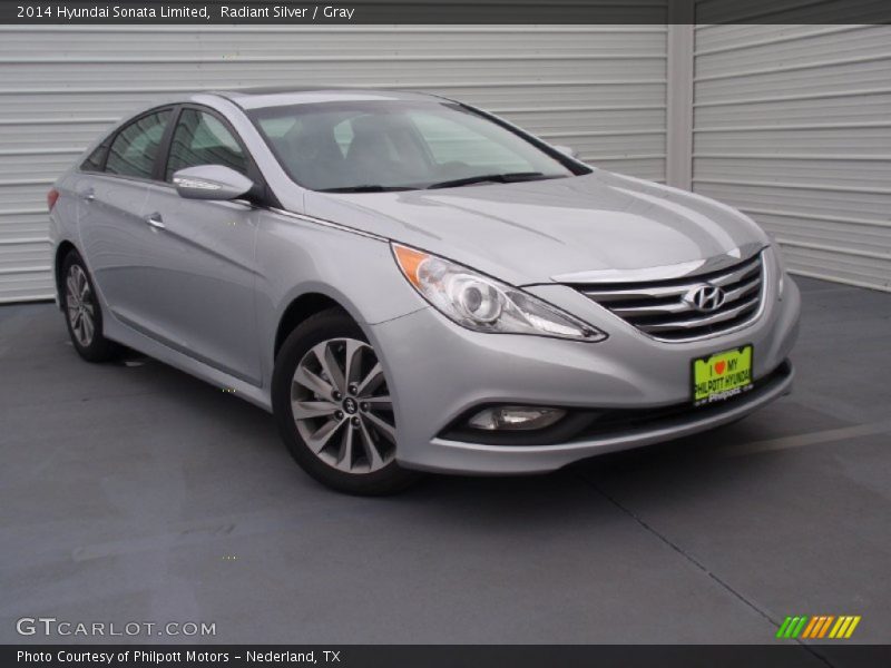Radiant Silver / Gray 2014 Hyundai Sonata Limited