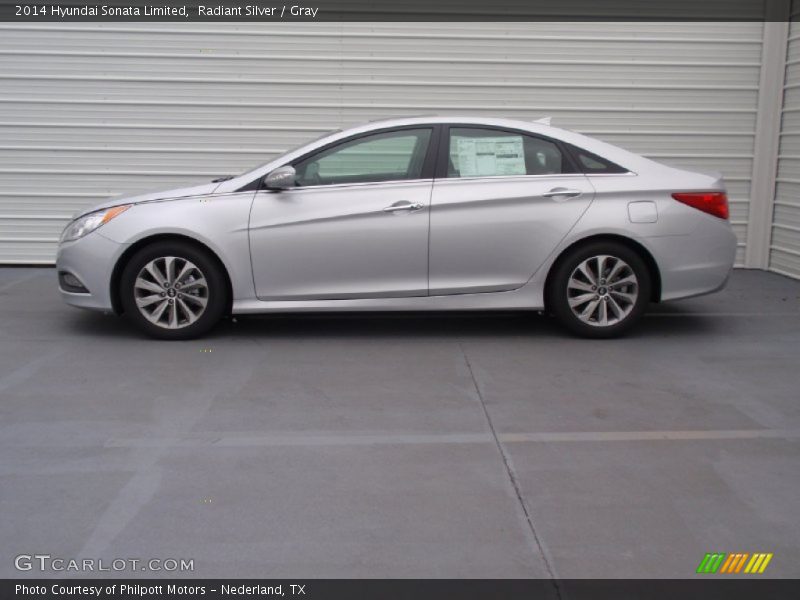 Radiant Silver / Gray 2014 Hyundai Sonata Limited