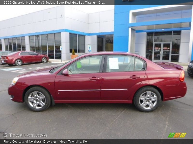 Sport Red Metallic / Titanium Gray 2006 Chevrolet Malibu LT V6 Sedan