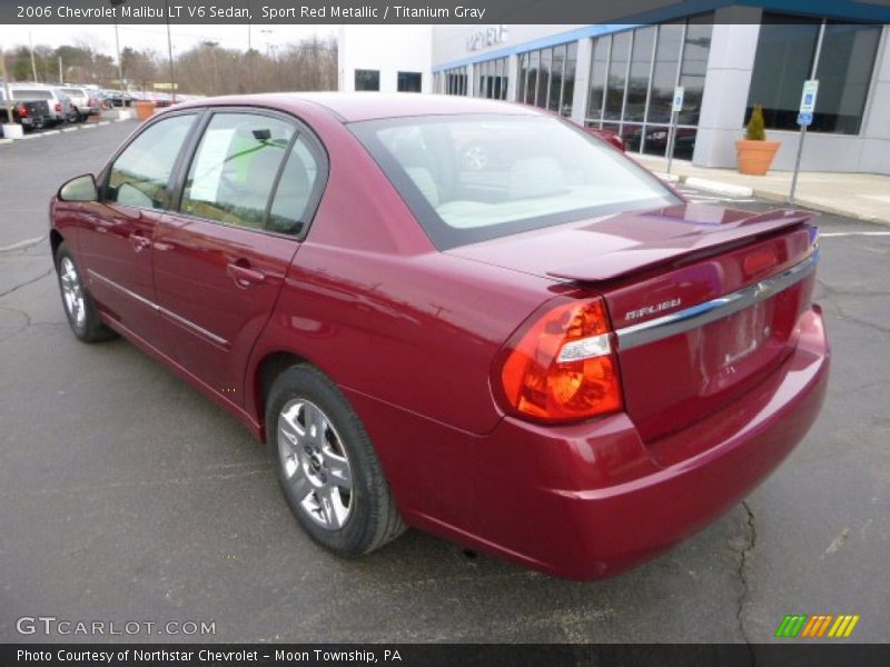 Sport Red Metallic / Titanium Gray 2006 Chevrolet Malibu LT V6 Sedan