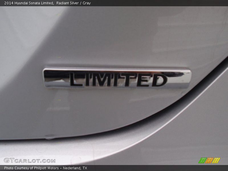 Radiant Silver / Gray 2014 Hyundai Sonata Limited