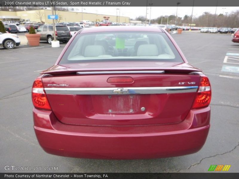 Sport Red Metallic / Titanium Gray 2006 Chevrolet Malibu LT V6 Sedan