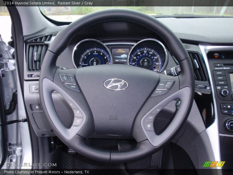 Radiant Silver / Gray 2014 Hyundai Sonata Limited