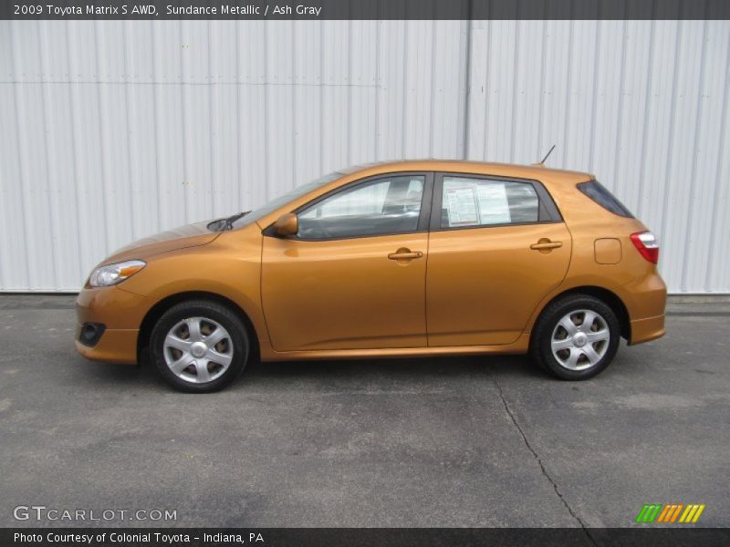 Sundance Metallic / Ash Gray 2009 Toyota Matrix S AWD