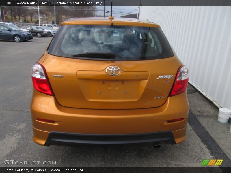 Sundance Metallic / Ash Gray 2009 Toyota Matrix S AWD
