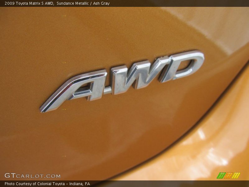 Sundance Metallic / Ash Gray 2009 Toyota Matrix S AWD