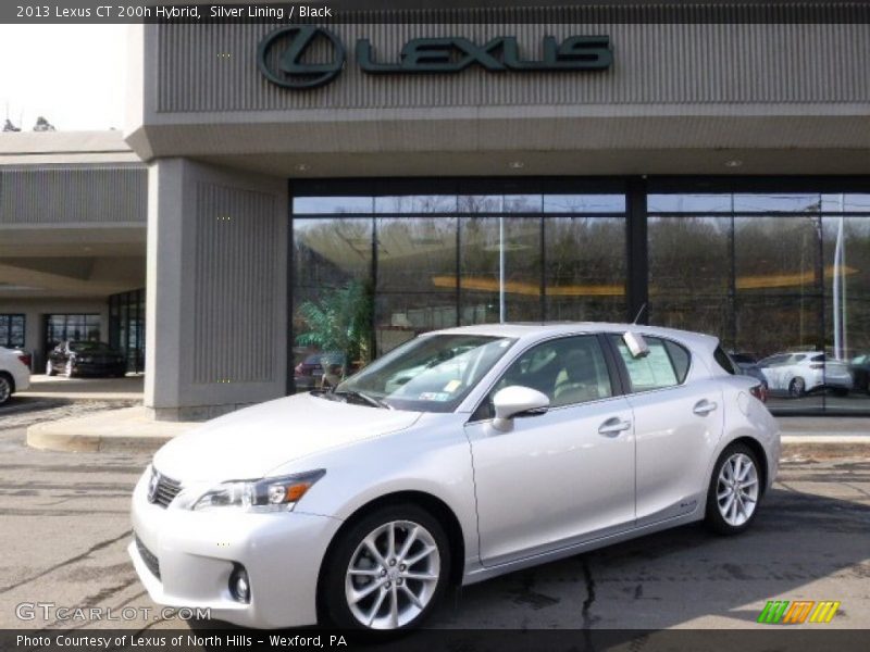 Silver Lining / Black 2013 Lexus CT 200h Hybrid