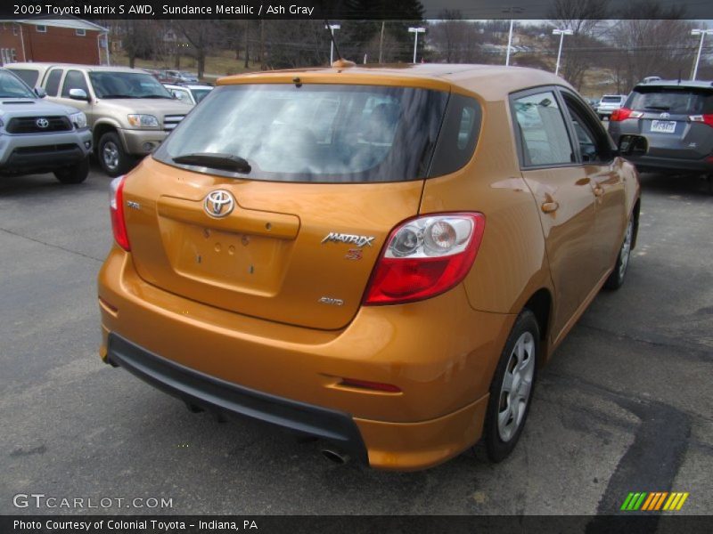 Sundance Metallic / Ash Gray 2009 Toyota Matrix S AWD