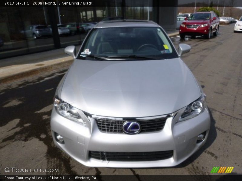 Silver Lining / Black 2013 Lexus CT 200h Hybrid