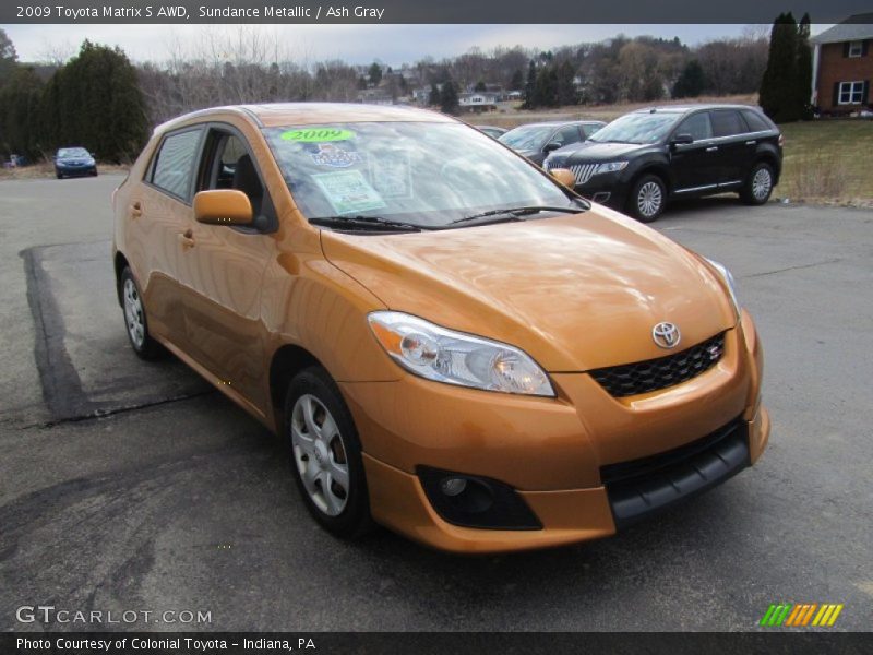Sundance Metallic / Ash Gray 2009 Toyota Matrix S AWD