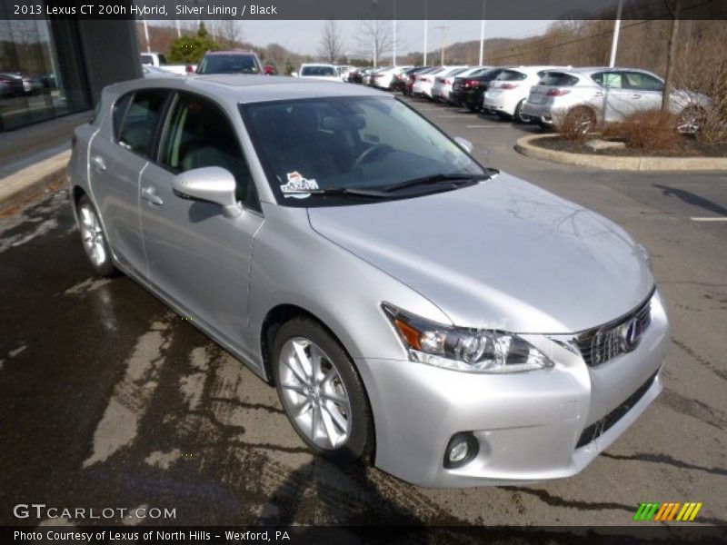 Silver Lining / Black 2013 Lexus CT 200h Hybrid