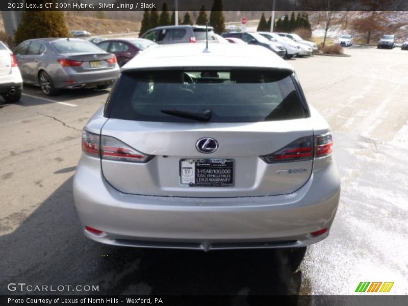 Silver Lining / Black 2013 Lexus CT 200h Hybrid