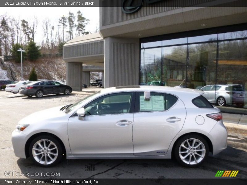 Silver Lining / Black 2013 Lexus CT 200h Hybrid