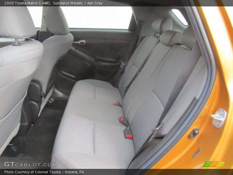 Rear Seat of 2009 Matrix S AWD