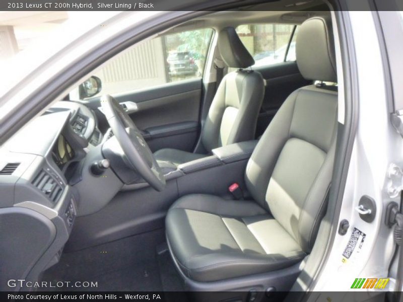 Silver Lining / Black 2013 Lexus CT 200h Hybrid