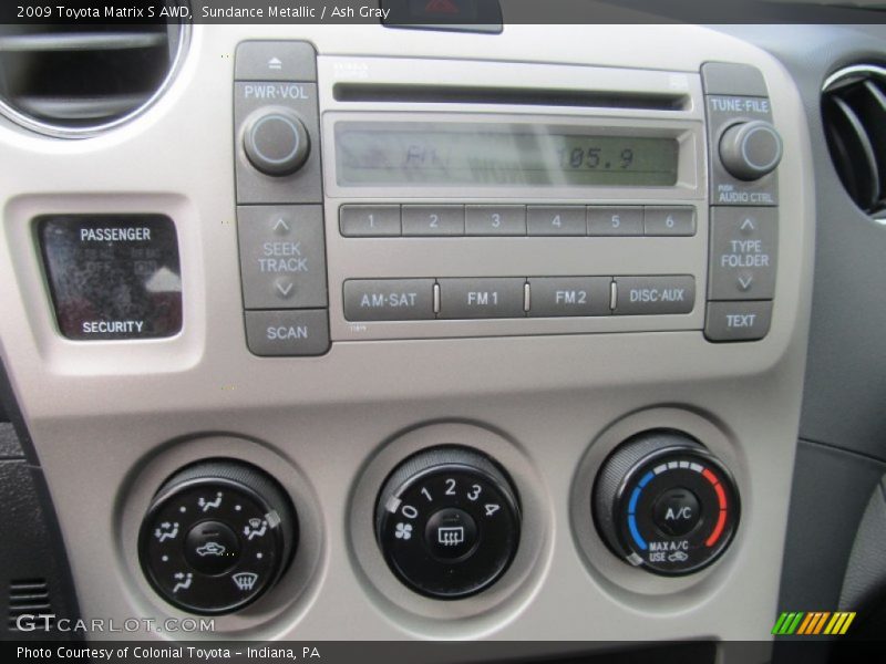 Controls of 2009 Matrix S AWD