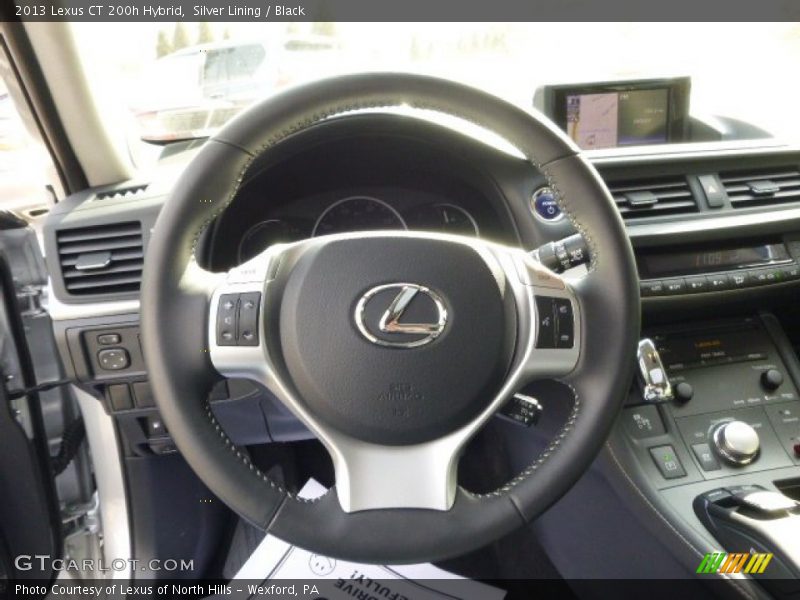 Silver Lining / Black 2013 Lexus CT 200h Hybrid