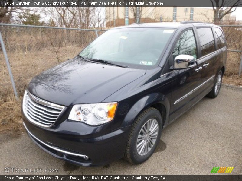 Maximum Steel Metallic / Black/Light Graystone 2014 Chrysler Town & Country Touring-L