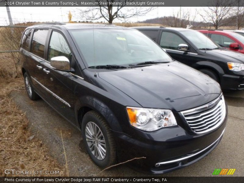 Maximum Steel Metallic / Black/Light Graystone 2014 Chrysler Town & Country Touring-L