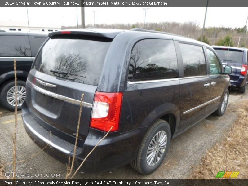 Maximum Steel Metallic / Black/Light Graystone 2014 Chrysler Town & Country Touring-L