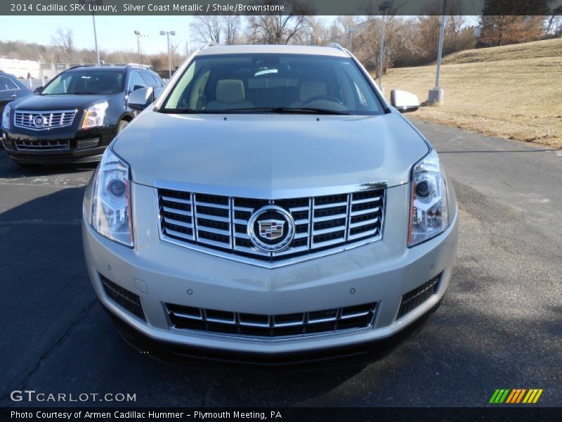 Silver Coast Metallic / Shale/Brownstone 2014 Cadillac SRX Luxury